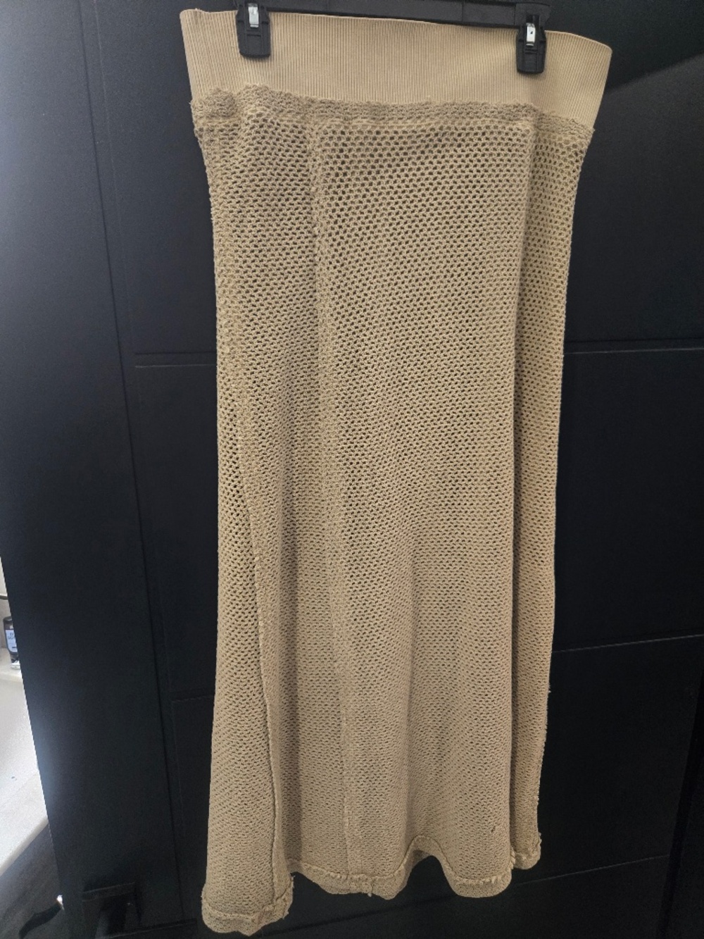 Free people mermaid crochet net lined maxi skirt Medium NWT - Picture 2 of 3